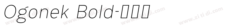 Ogonek Bold字体转换